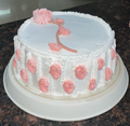 Handcrafted cake with pink rose decorations - Delice Bakes Lahore
